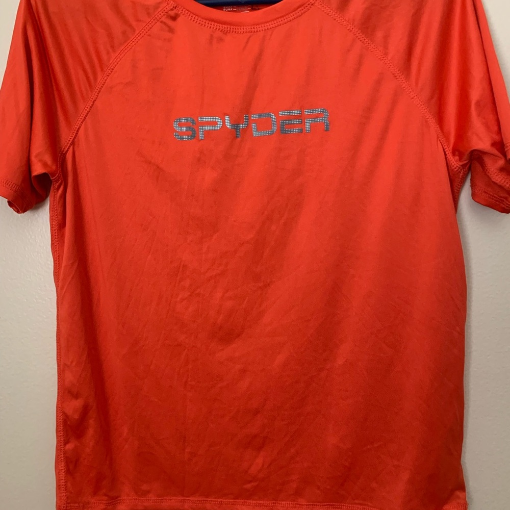 Youth Spyder Short Sleeve Performance Tee in Orange